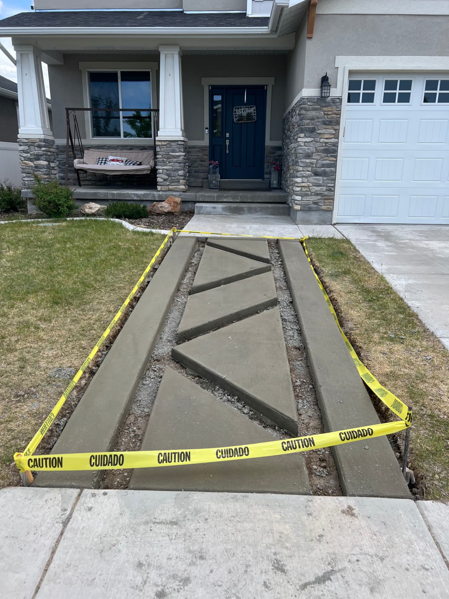 Custom Walkway in Salt Lake Valley, UT